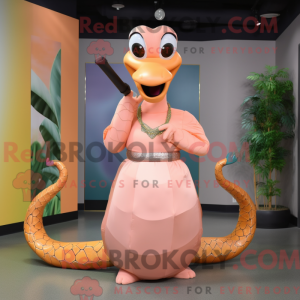 Peach Anaconda maskot...