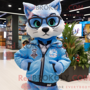 Sky Blue Lynx mascot...