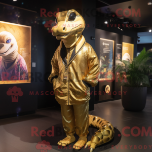 Gold Anaconda mascot...