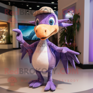 Lavendel Pterodactyl maskot...