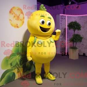 Lemon Yellow Grape mascot...