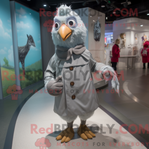 Grå høner maskot kostyme...