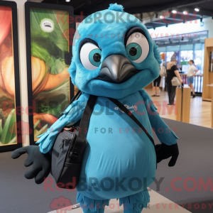 Maskotdraktfigur Cyan...