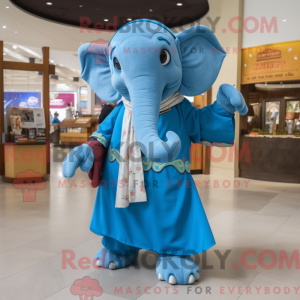 Blue Elephant maskot...