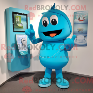 Cyan Phone Maskottchen...
