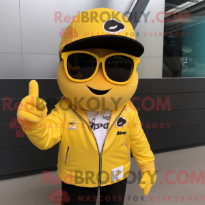 Personaggio mascotte giallo...