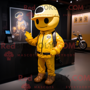 Yellow Pho mascot costume...
