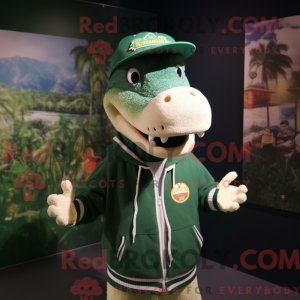 Krokodil mascottekostuum...