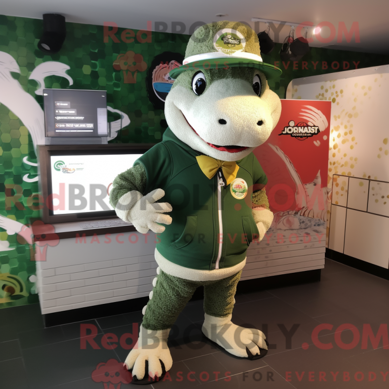 Fantasia de mascote de crocodilo com moletom e boinas - Mascotes de crocodilo - REBROKO_315771 - RedBrokoly.com