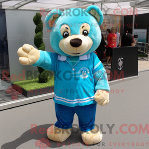 Cyaan teddybeer...