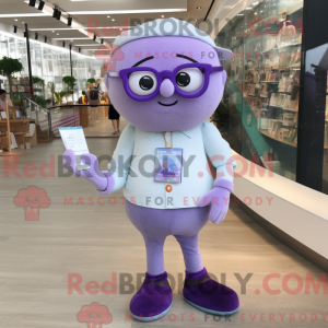 Lavendel Candy maskot...