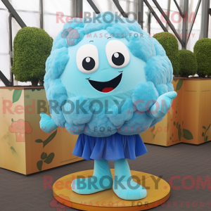 Sky Blue bloemkool mascotte...