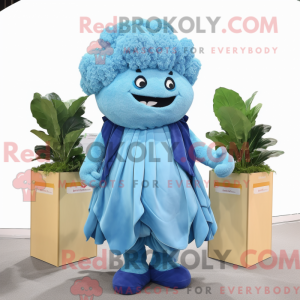 Sky Blue bloemkool mascotte...