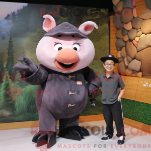 Costume mascotte de cochon...