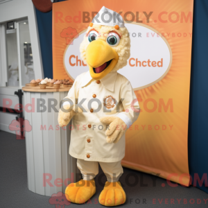 Cream Butter Chicken mascot...