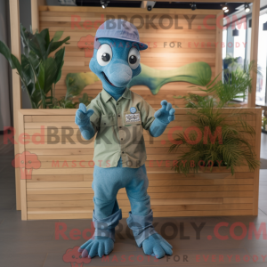 Olive Sea Horse mascot...