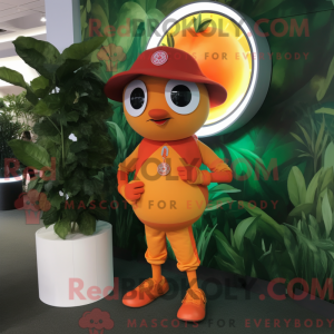 Orange Apple Maskottchen...