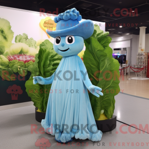 Sky Blue Celery mascotte...