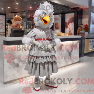 Silver Fried Chicken maskot...