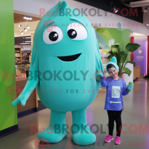 Cyan Zucchini mascot...