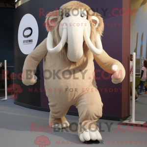Mascotte de mammouth beige...