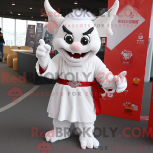 White Devil mascot costume...