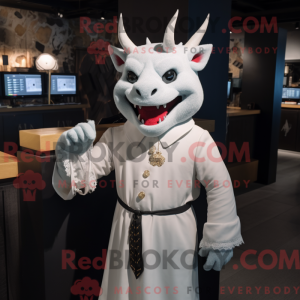 White Devil mascot costume...