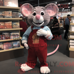 Maroon Mouse Maskottchen...