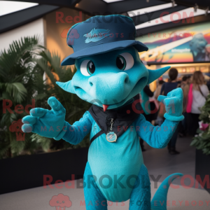 Turkis Dragon maskot...
