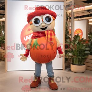 Tomaat mascottekostuum...