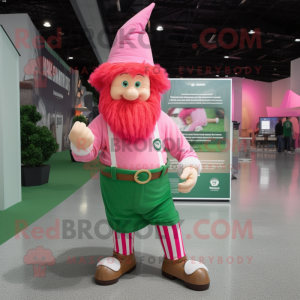 Pink Leprechaun maskot...