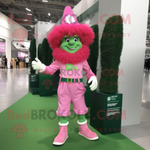 Rosa Leprechaun maskot...