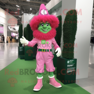 Roze Leprechaun mascotte...