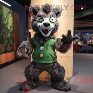 Forest Green Hyena mascot...
