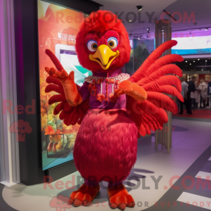 Costume mascotte de paon...