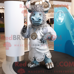 Silver Minotaur mascot...