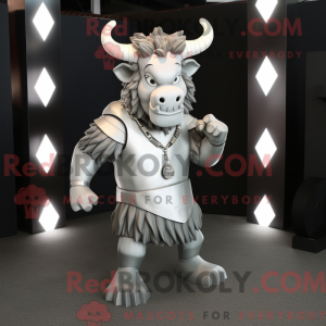 Sølv Minotaur maskot...