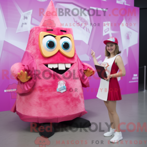 Pink Nachos maskot kostume...