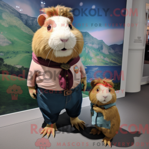 Marsvin maskot kostume...