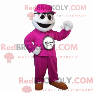Magenta armbåndsur maskot...