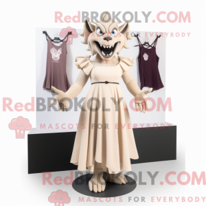 Beige Gargoyle maskot...