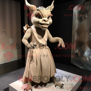 Beige Gargoyle maskot...