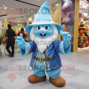 Sky Blue Wizard mascotte...