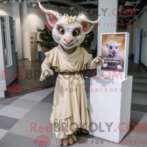 Beige Gargoyle maskot...