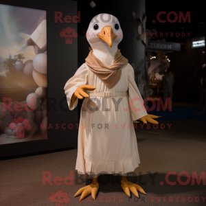 Mascotte d Albatros beige...
