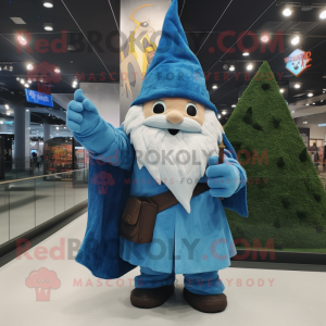 Sky Blue Wizard maskot...