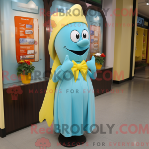 Costume de mascotte Cyan...