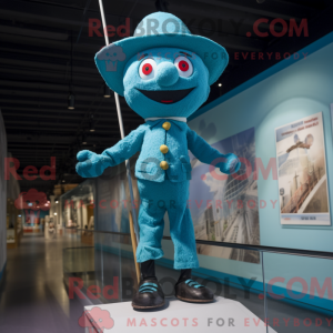 Cyan Seiltänzer Maskottchen...