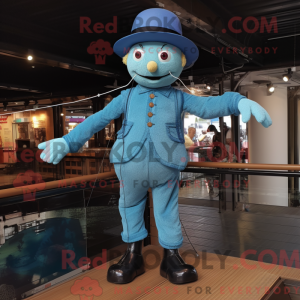 Cyan Seiltänzer Maskottchen...