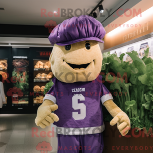 Purple Caesar Salad mascot...